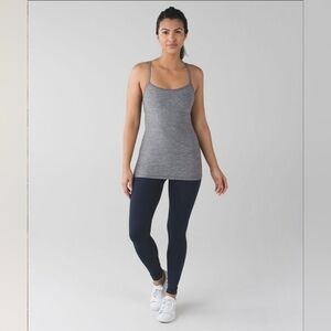 Lululemon Power Y Tank Heathered Slate